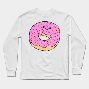 Cute Donut Doodle Long Sleeve T-Shirt